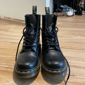 Dr. Marten Smooth Leather Lace Up Boots